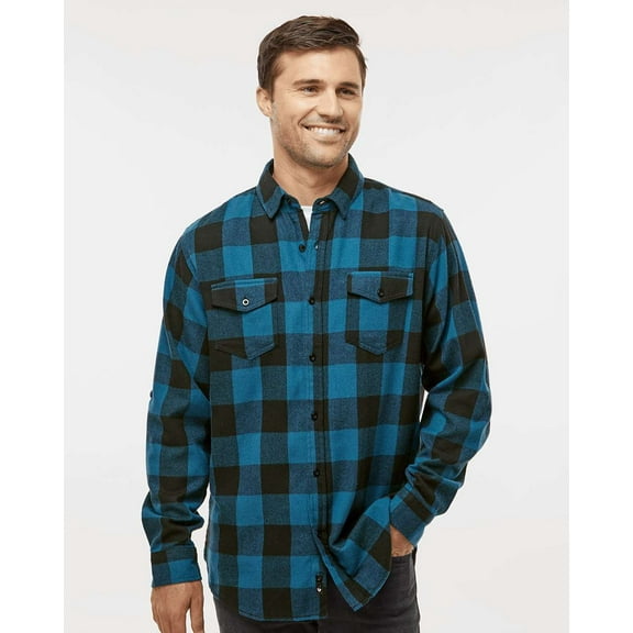 Burnside Yarn-Dyed Long Sleeve Flannel Shirt