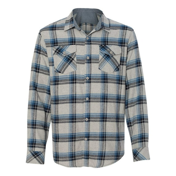 Burnside Men's Yarn-Dyed Long Sleeve Flannel Shirt, Style 8210