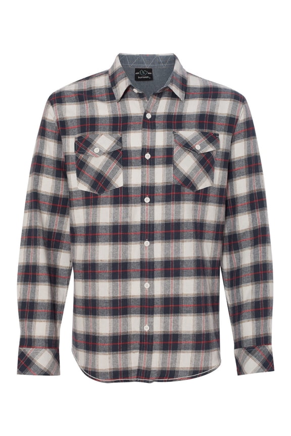 Men's Yarn-Dyed Long Sleeve Flannel Shirt, Style 8210
