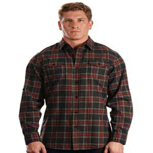 Burnside Men's Yarn-Dyed Long Sleeve Flannel Shirt