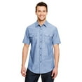 thumbnail image 1 of Burnside Mens Chambray Woven Shirt 3XL LIGHT DENIM, 1 of 3