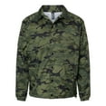 thumbnail image 1 of Burnside Mens Mentor Coaches Jacket, L, Green Camo, 1 of 3