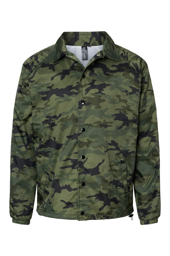 Mens Mentor Coaches Jacket, L, Green Camo
