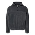 thumbnail image 1 of Burnside Mens Polar Fleece Quarter-Zip Pullover, 3XL, Heather Charcoal, 1 of 4