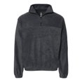 thumbnail image 1 of Burnside Mens Polar Fleece Quarter-Zip Pullover, 5XL, Heather Charcoal, 1 of 2