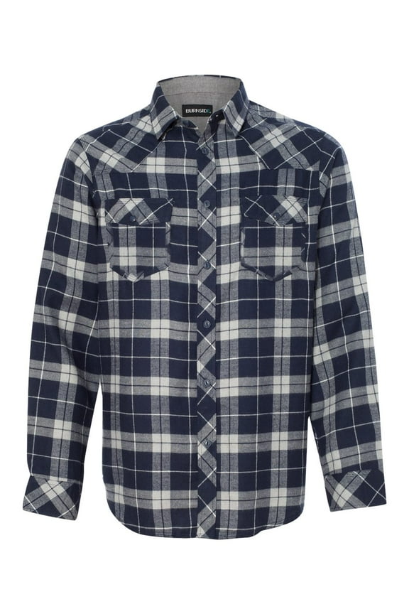 - New MmF - Men - Yarn-Dyed Long Sleeve Flannel Shirt