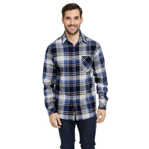 Burnside Open Pocket Long Sleeve Flannel Shirt