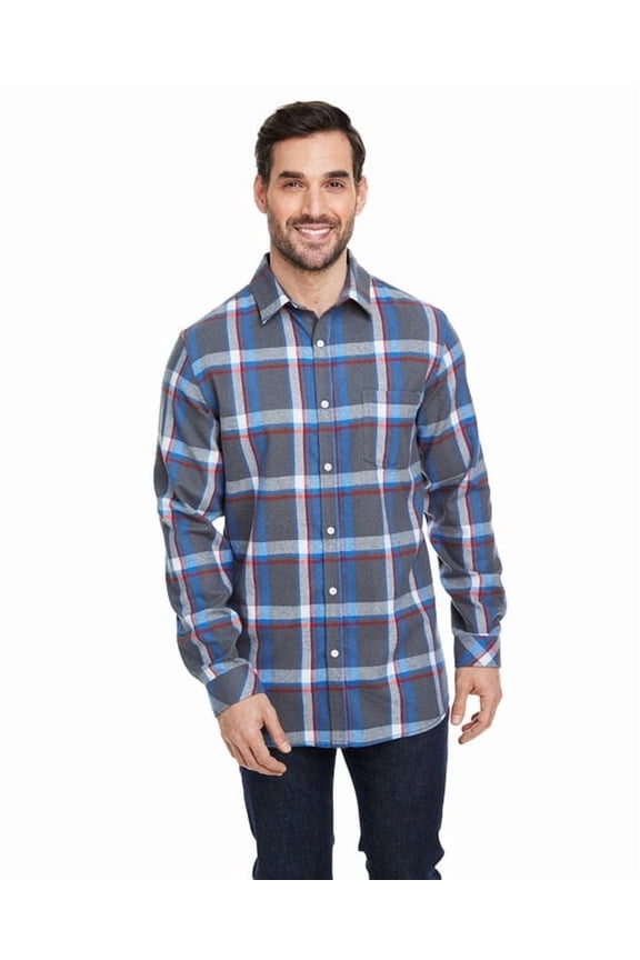 Open Pocket Long Sleeve Flannel Shirt