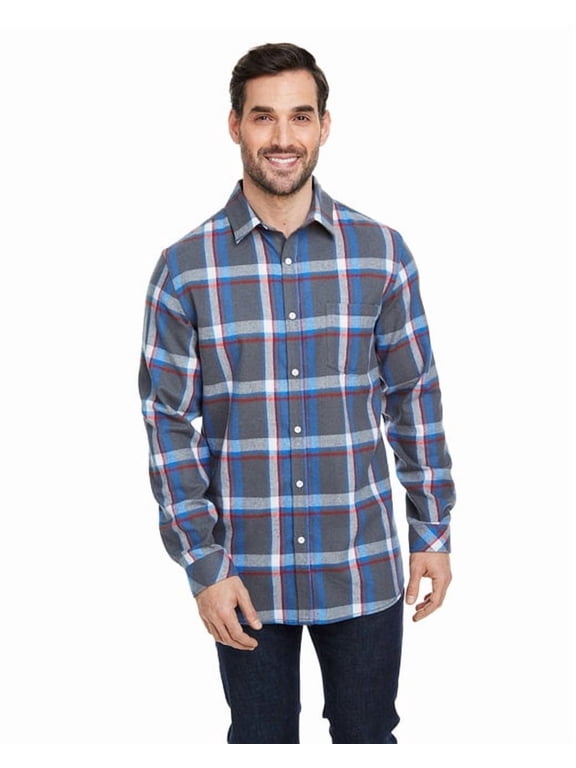 Open Pocket Long Sleeve Flannel Shirt