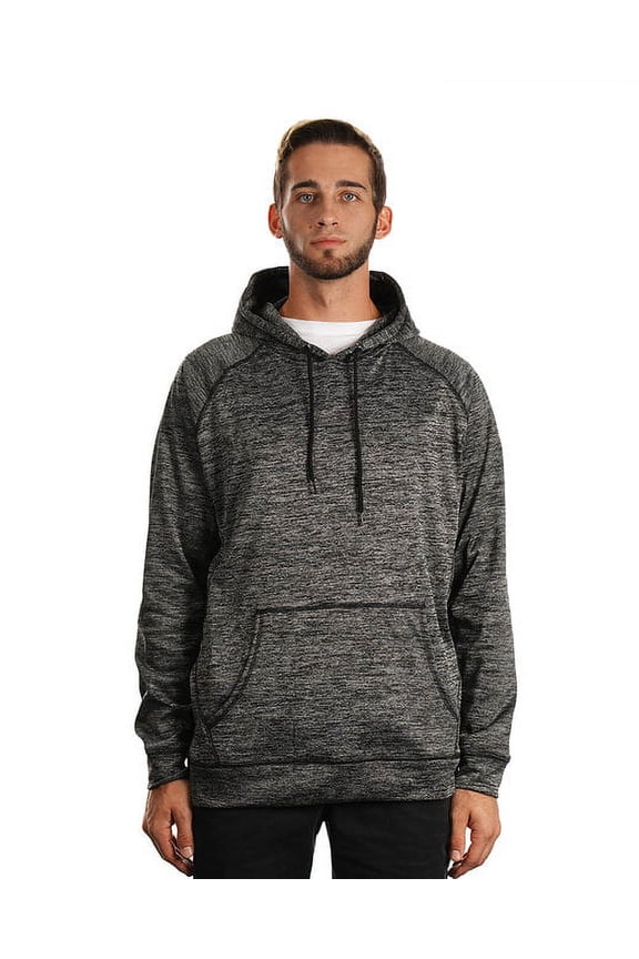 - Performance Raglan Pullover Sweatshirt - 8670 - Heather Charcoal - Size: S