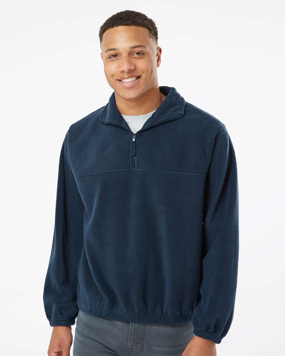 Burnside Polar Fleece Quarter-Zip Pullover - Walmart.com