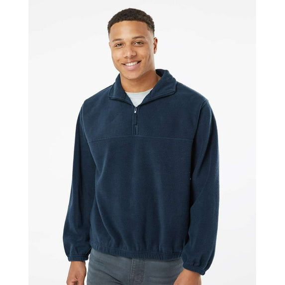 Burnside Polar Fleece Quarter-Zip Pullover