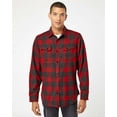 thumbnail image 1 of Burnside Snap Front Long Sleeve Plaid Flannel Shirt, 1 of 5