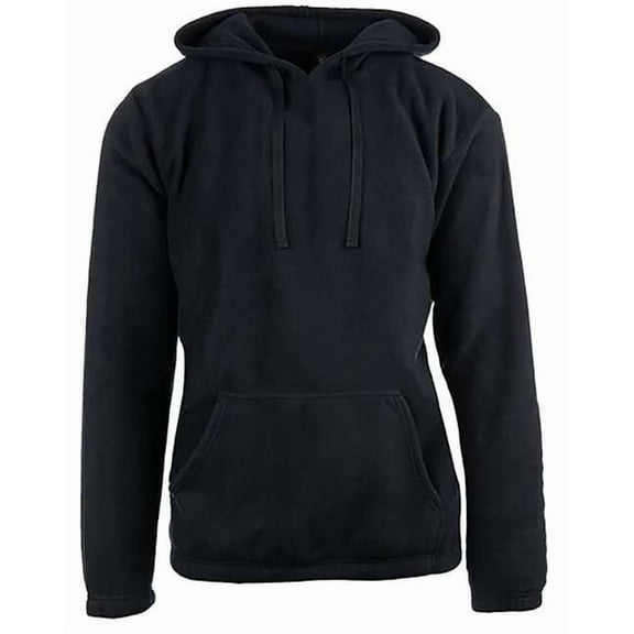 Burnside Unisex Pullover Hooded Polar Fleece L Navy