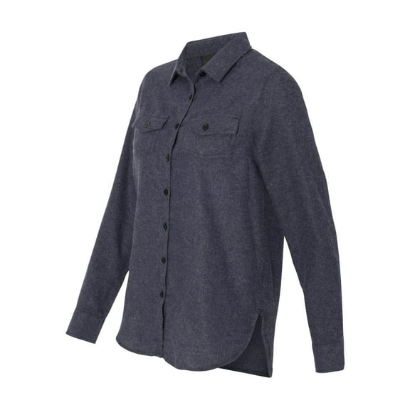 Burnside - Women's Long Sleeve Solid Flannel Shirt - 5200