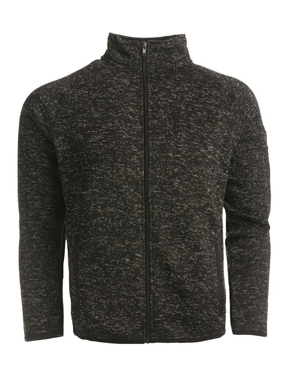 - Women's Sweater Knit Jacket - 5901 - Heather Black - Size: 2XL