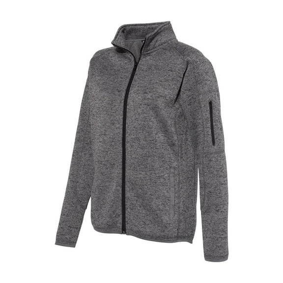 Burnside - Women's Sweater Knit Jacket - 5901 - Heather Charcoal - Size: S