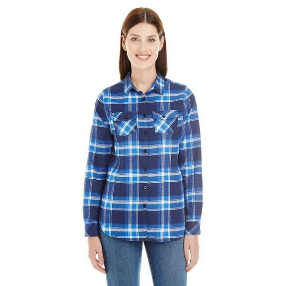 Burnside Women�'s Yarn-Dyed Long Sleeve Flannel Shirt
