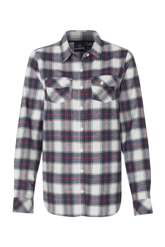 Women�'s Yarn-Dyed Long Sleeve Flannel Shirt
