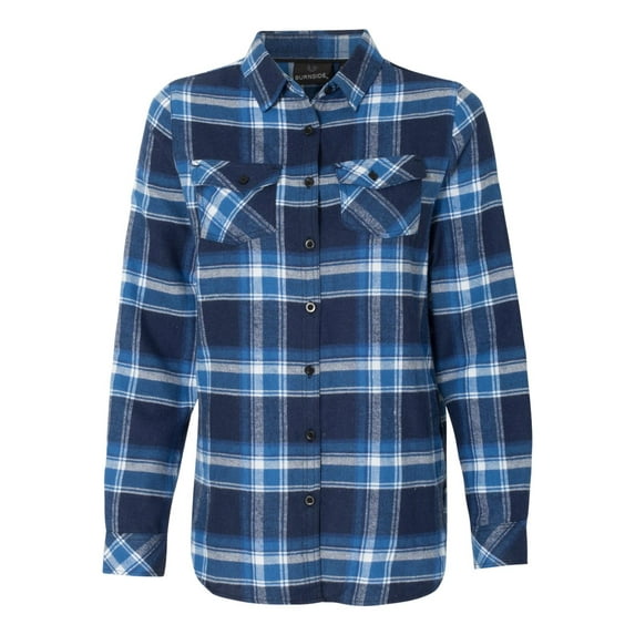 Burnside Women's Yarn-Dyed Long Sleeve Flannel Shirt