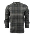 thumbnail image 1 of Burnside Women's No Pocket Yarn-Dyed Long Sleeve Flannel Shirt 5212 Charcoal/ Blue M, 1 of 1