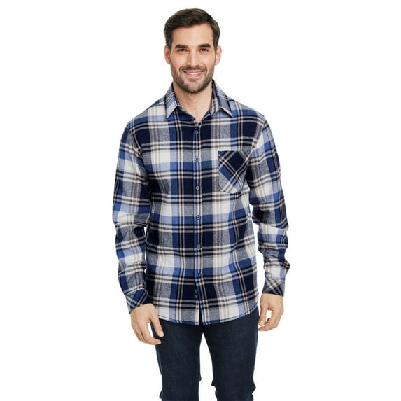 Burnside Woven Plaid Flannel With Biased Pocket