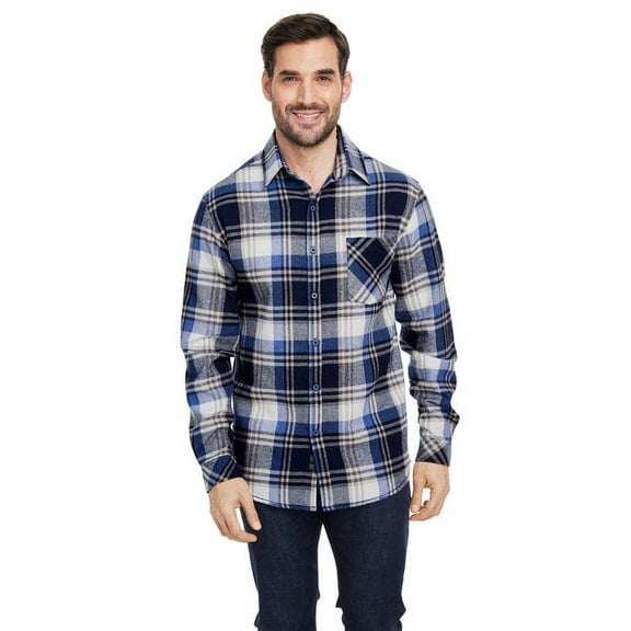 Burnside Open Pocket Long Sleeve Flannel Shirt