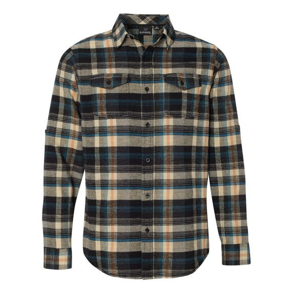 Burnside Yarn-Dyed Long Sleeve Flannel Shirt Size up to 4XL