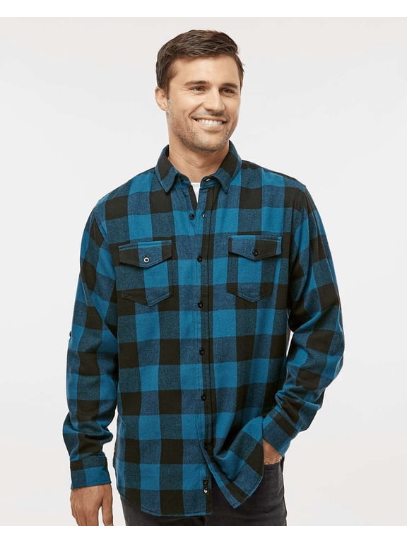 Yarn-Dyed Long Sleeve Flannel Shirt