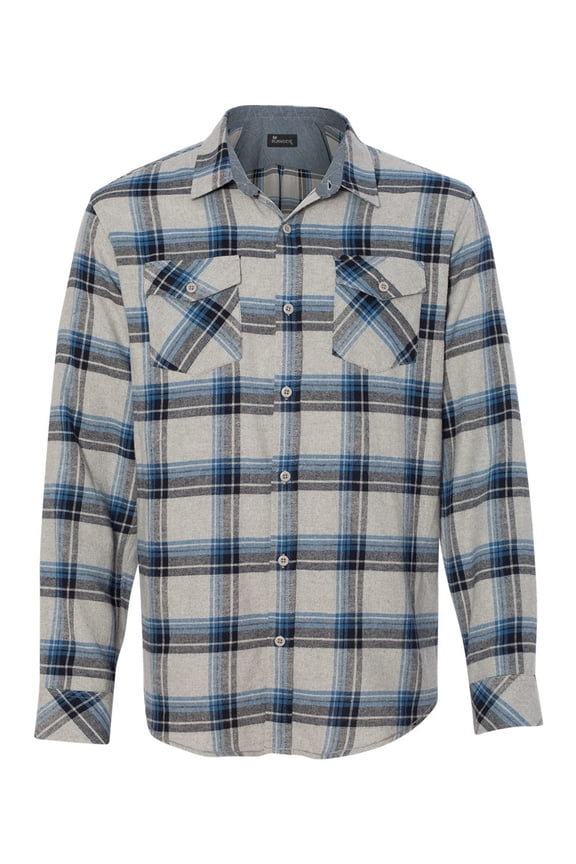 Yarn-Dyed Long Sleeve Flannel Shirt
