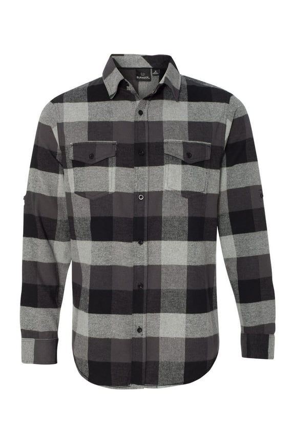Yarn-Dyed Long Sleeve Flannel Shirt
