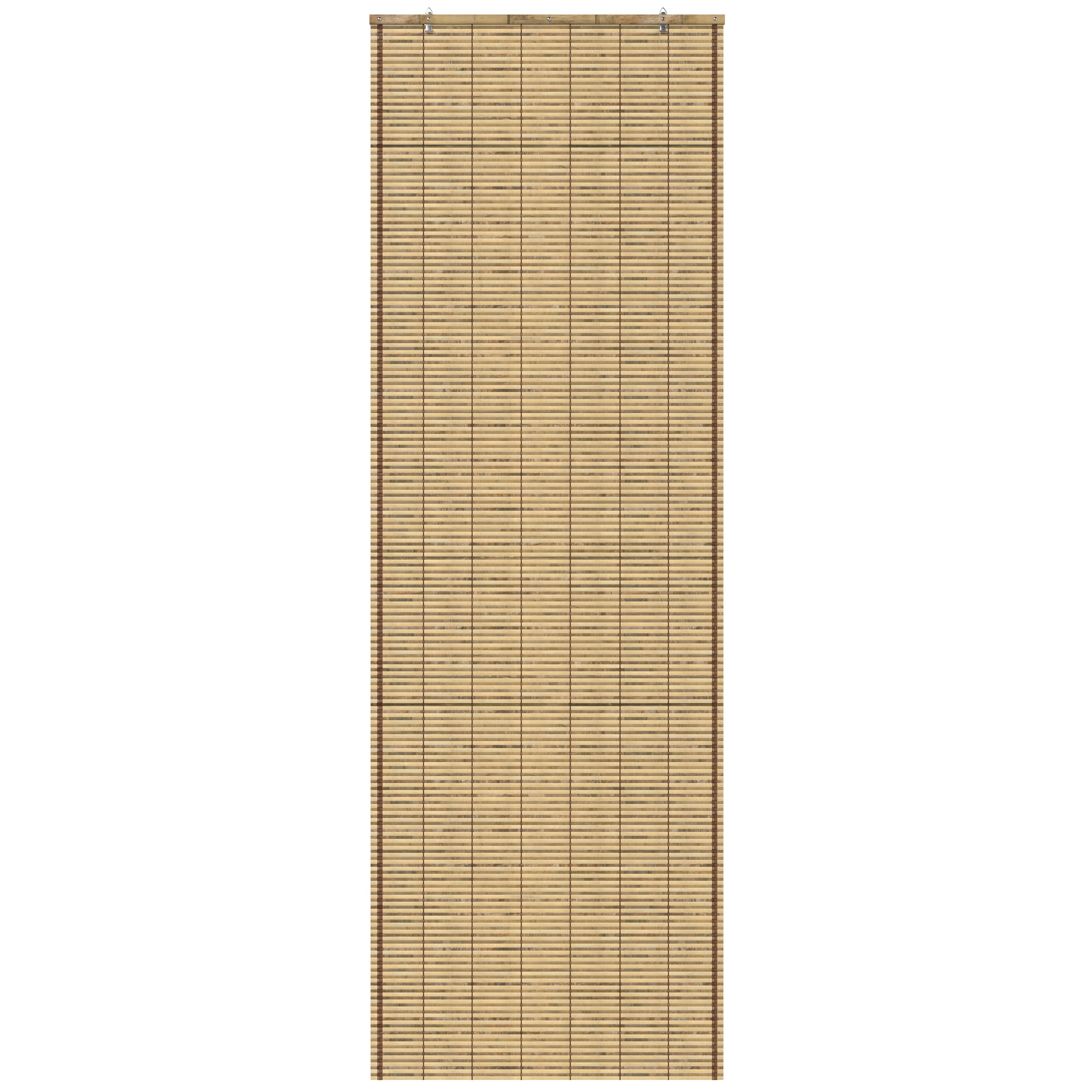 Red Lantern Burnt Bamboo Cordless Window Shade - Tortoise 24