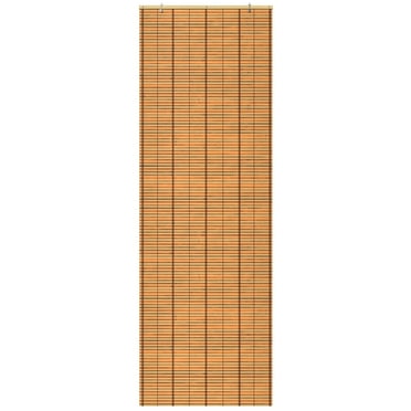 Red Lantern Burnt Bamboo Cordless Window Shade - Two-tone Honey 24" W