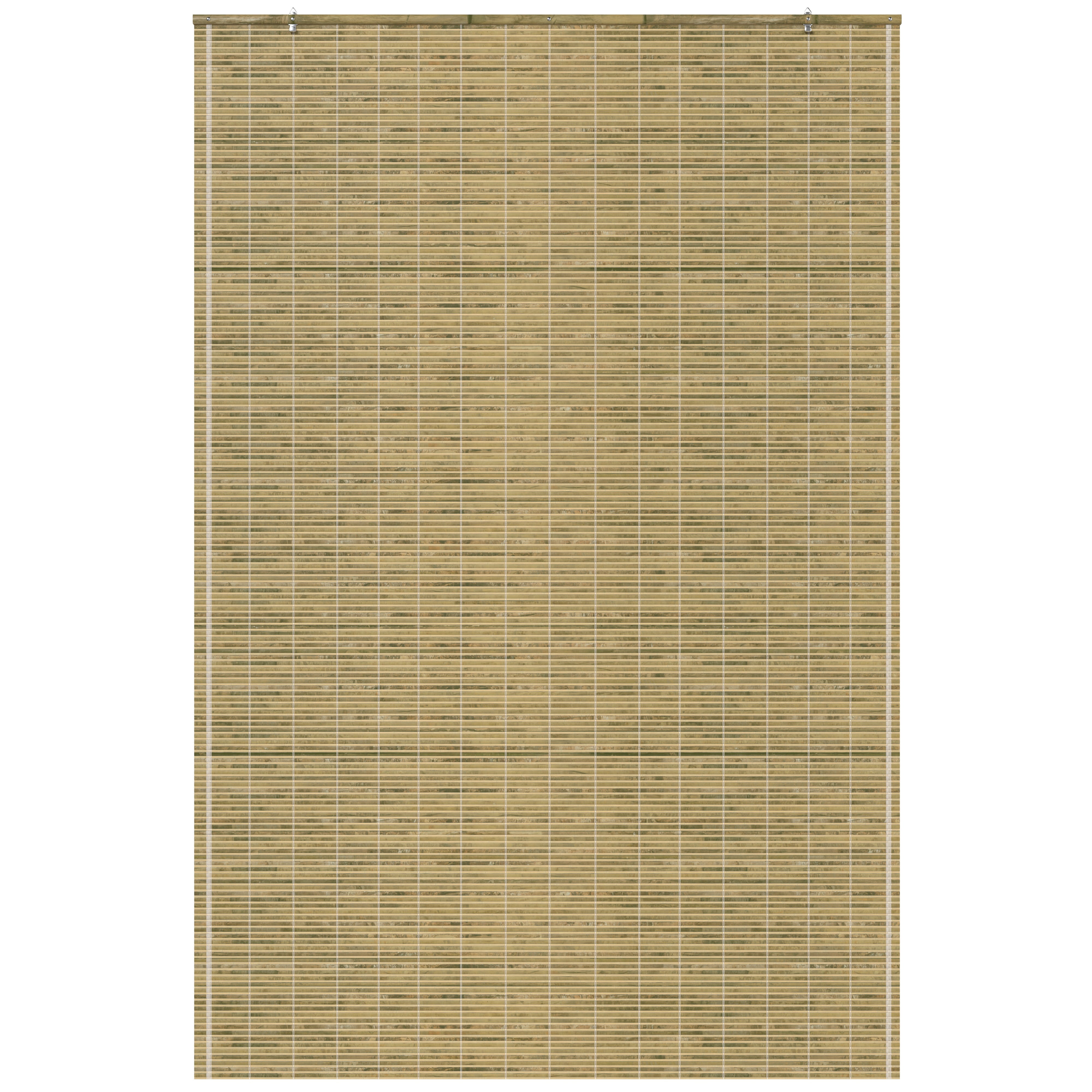 Red Lantern Burnt Bamboo Cordless Window Shade - Natural 48" W