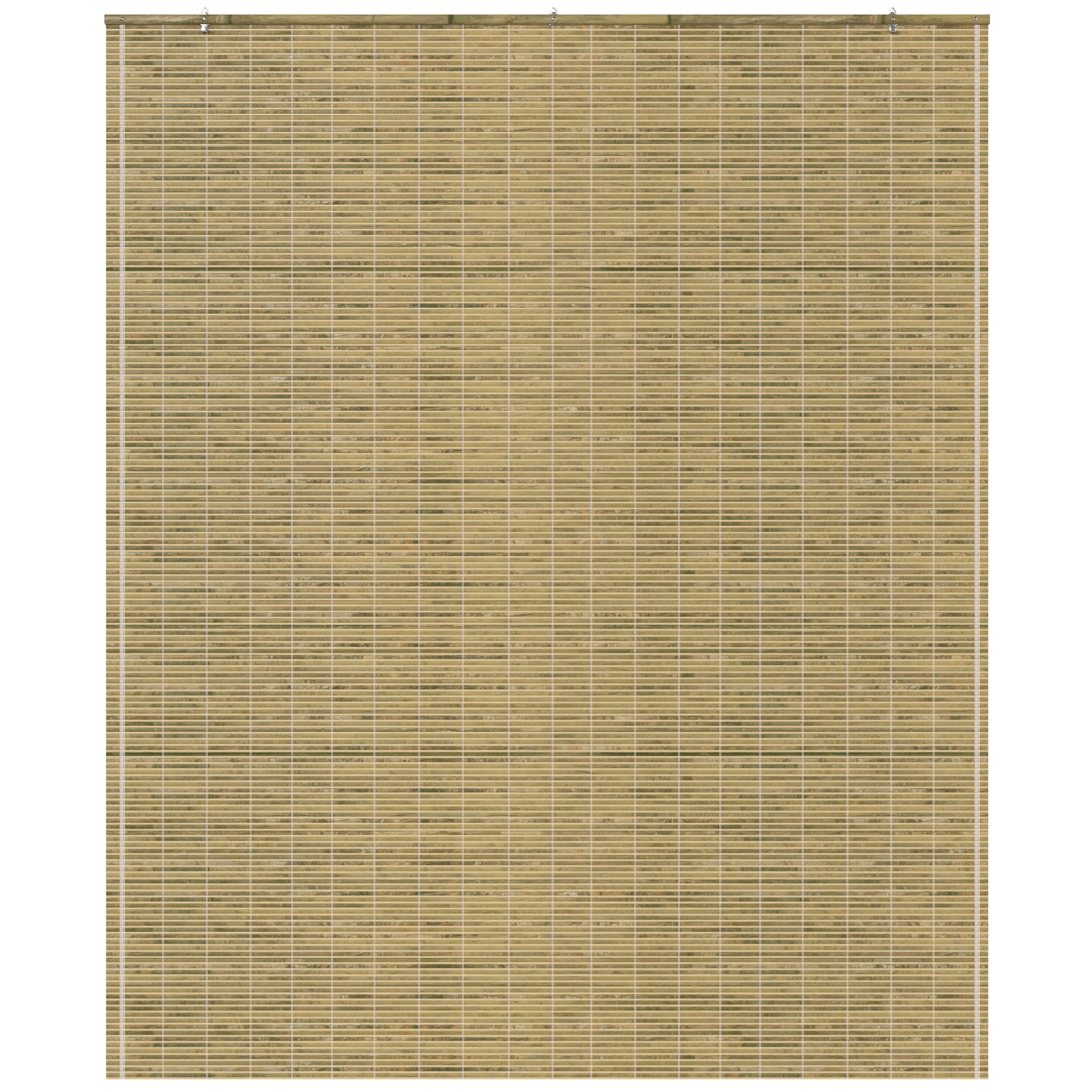 Red Lantern Burnt Bamboo Cordless Window Shade - Natural 60" W