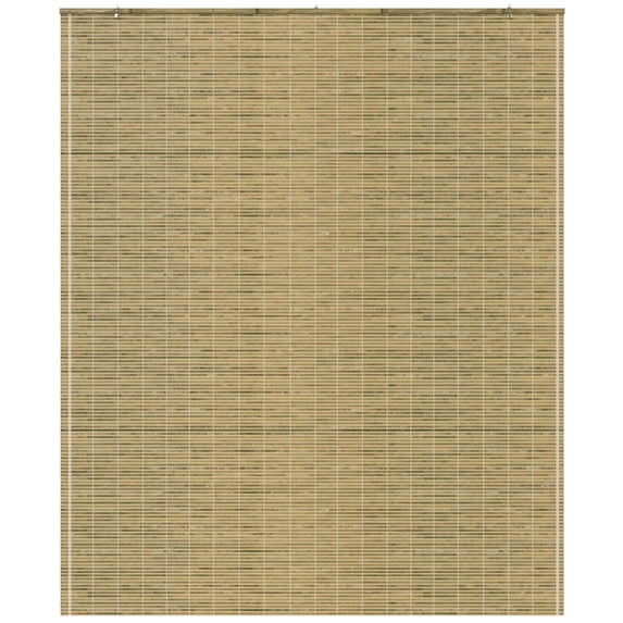 Red Lantern Burnt Bamboo Cordless Window Shade - Natural 60" W