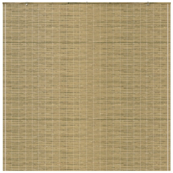 Red Lantern Burnt Bamboo Cordless Window Shade - Natural 72" W