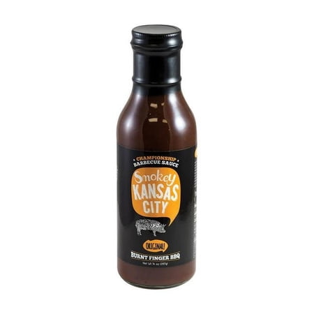 Burnt Finger Bbq Smokey Kansas City Original BBQ Sauce, 14 oz - Case of 6