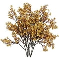thumbnail image 1 of Burnt Orange Artificial Flowers Silk Fall Flowers Babys Breath Gypsophila 18.7" for Home Kitchen Decor, 1 of 5