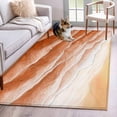 thumbnail image 1 of Burnt Orange Beach Coastal Area Rugs 3'x5', Small Throw Rugs for Living Room Bedroom, Summer Nautical Seaside Ocean Ombre Indoor Outdoor Rug Non-Slip Low Pile Carpet Runner Reversible Floor Mats, 1 of 8