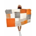 thumbnail image 1 of Burnt Orange Beach Towels Oversized Super Absorbent,Grey Modern Abstract Art Oil Painting Geometric Lightweight Bath Towel Quick Dry Sets For Bathroom/Pool/Rv Camping/Beach Play/Gym Room 23"x47", 1 of 8