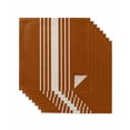 thumbnail image 1 of Burnt Orange Beige Striped Cloth Napkins Set of 8 Reusable Dinner Napkins, Modern Farmhouse Retro Lines Cocktail Napkin Washable Table Napkins for Wedding/Holiday Party/Baby Shower 20"x20", 1 of 7
