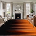 thumbnail image 1 of Burnt Orange Black Ombre Area Rug 5x7 Washable Rug Non Slip Modern Abstract Striped Gradient Large Area Rug Soft Stainresistant Indoor Floor Carpet for Living Room Bedroom Home Office Dining Room, 1 of 8
