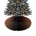 thumbnail image 1 of Burnt Orange Black Ombre Christmas Tree Skirt 48 Inches Large Christmas Skirt Tree, Modern Abstract Gradient Color Art Tree Skirt Christmas Decorations for Fireplace Party Holidays Indoor Outdoor, 1 of 7