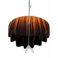 thumbnail image 1 of Burnt Orange Black Ombre Outdoor Tablecloth - 60 Inch Round Dining Table Cover, Modern Abstract Striped Gradient Waterproof Outdoor Table Cloth with Umbrella Hole & Zipper for Picnic/Patio/Party, 1 of 7