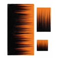 thumbnail image 1 of Burnt Orange Black Ombre Towel Set of 3, Soft Microfiber Bath Towels, Hand Towel, Washcloths, Modern Abstract Striped Gradient Quick-Dry Absorbent Towels for Bathroom Kitchen Hotel Beach Gym Spa, 1 of 7