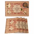 thumbnail image 1 of Burnt Orange Bohemia Placemats Set of 6 Tribal Vintage Boho Place Mats Table Mats Kitchen Dining Home Outdoor Party Table Decoration, 1 of 9