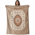 thumbnail image 1 of Burnt Orange Boho Blanket Soft Cozy Warm Throw Blanket for Couch, Plush Fuzzy Flannel Fleece Blankets for Sofa, Vintage Ethnic Geometric Southwestern Bed Blankets Lightweight Gifts for Women, 30"x40", 1 of 9