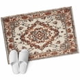 thumbnail image 1 of Burnt Orange Boho Large Area Rugs for Bedroom Living Room, Non Slip Carpet Bedside Rug, Modern Ethnic Geometric Southwestern Rectangular Floor Cover Kitchen Accent Rug 2'x3' for Dining Room/Office, 1 of 9