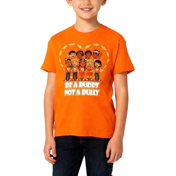 Burnt Orange Boy Girl Crew Neck Tee Shirts for Kids Girl Boy Summer Fall Short Sleeve Graphic Happy Vacation Gift Casual Tops Shirts Child 2025 Soft Comfy Clothing 14-15 Years